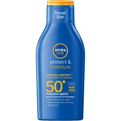 Nivea Sun Protect & Moisture слънцезащитен лосион, SPF50+ (100 мл)