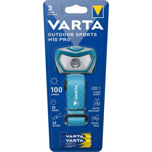 Varta Outdoor Sports H10 Pro челник, 3хAAA (1 бр.)