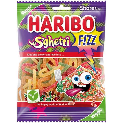 Haribo Spaghetti F!ZZ желирани бонбони (85 г)