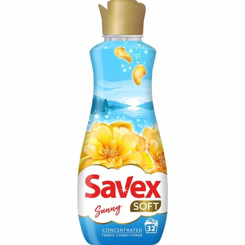 Savex Soft Sunny омекотител, 32 пранета (800 мл)