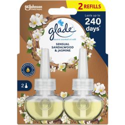 Glade ароматизатор електрически пълнител сандалово дърво, 2 бр. × 20 мл (40 мл)