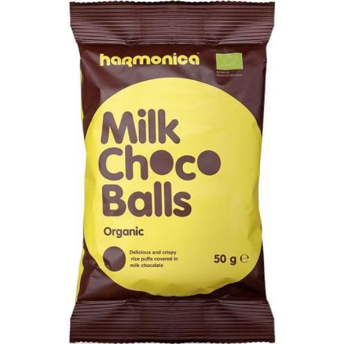Harmonica био оризови топчета с млечен шоколад (50 г)