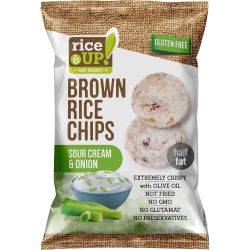 Rice Up оризов чипс лук и сметана (120 г)