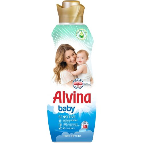 Alvina Baby Sensitive Aloe Vera омекотител, 40 пранета (880 мл)