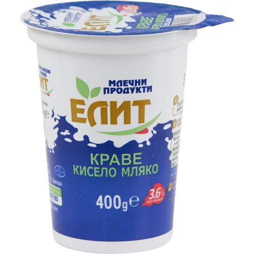 Елит краве кисело мляко 3.6% (400 г)