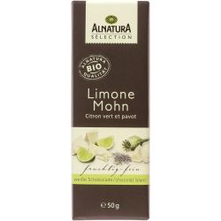 Alnatura Sélection био бял шоколад с лимон и мак (50 г)