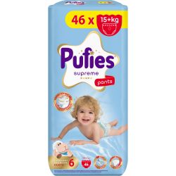 Pufies Supreme бебешки гащички Extra Large 6 (46 бр.)
