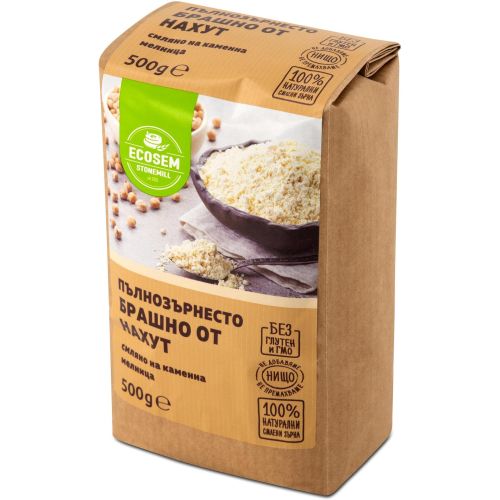 Екосем пълнозърнесто брашно от нахут (500 г)