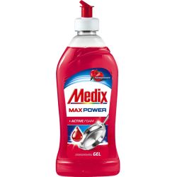 Medix Max Power Gel Pomegranate препарат за ръчно измиване на съдове (415 мл)