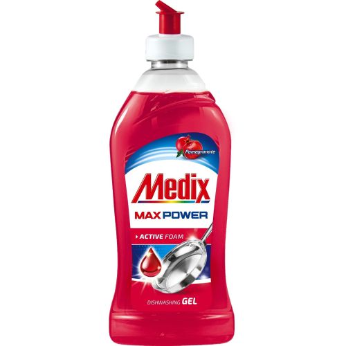 Medix Max Power Gel Pomegranate препарат за ръчно измиване на съдове (415 мл)