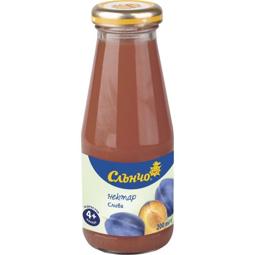 Слънчо бебешки нектар слива (200 мл)