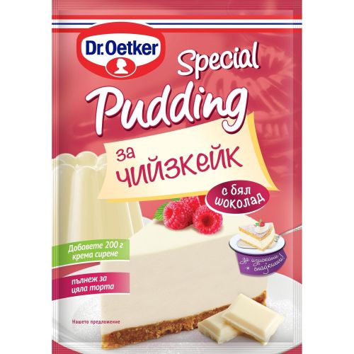Dr. Oetker специален пудинг за чийзкейк с бял шоколад (75 г)