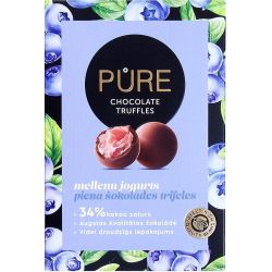 Pure Chocolate Truffles трюфели с млечен шоколад и крем боровинки и йогурт (148 г)