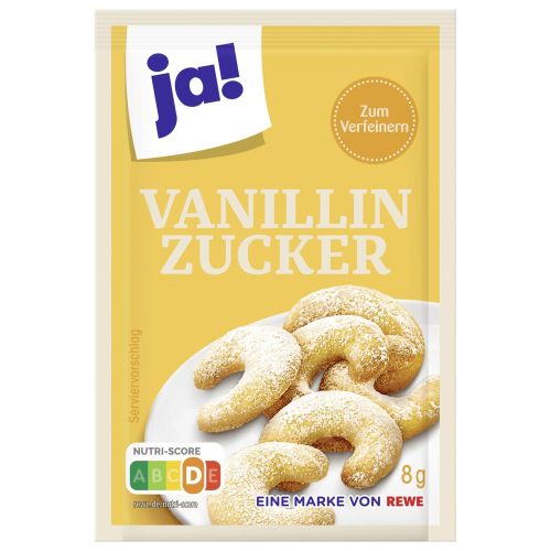 Ja! ванилова захар, 15 бр. х 8 г (120 г)