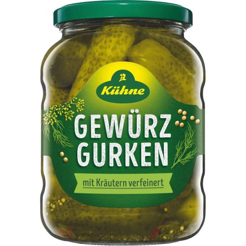 Kuhne кисели краставички с подправки (720 мл)