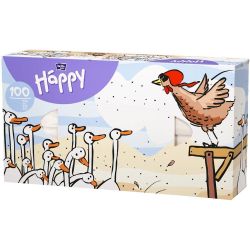 TZMO Bella салфетки, кутия, различни разцветки (100 бр.)