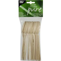 Papstar дървени лъжици, 157 мм (25 бр.)