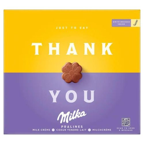 Milka шоколадови бонбони с млечен крем Thank You (110 г)