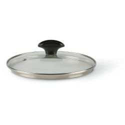 TVS стъклен капак универсал, черен, 18 см (1 бр.)