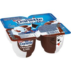 Danone Danette Duo шоколад и мляко, 4 бр. х 70 г (280 г)