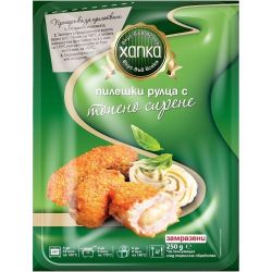 Хапка замразени пилешки рулца с топено сирене (250 г)