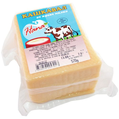 Hana кашкавал Витоша, вакуум, около 500 г, на килограм (1 кг)