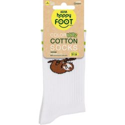 Happy Foottopia College детски чорапи, ленивец, памук, размер 31-34 (1 бр.)