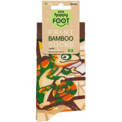 Happy Foottopia принт чорапи, 78% бамбук, хамелеон, размер 35-38 (1 бр.)