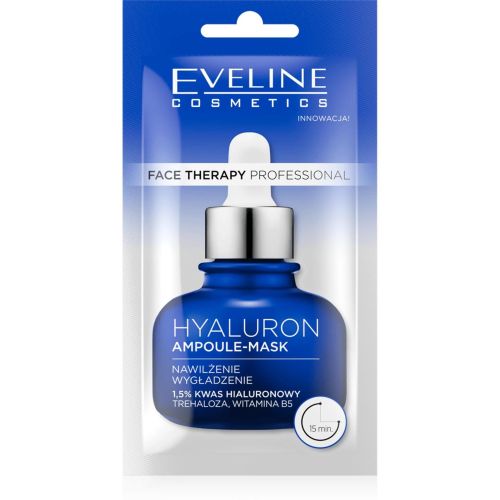 Eveline Cosmetics Face Therapy Ampoule-Mask Hyaluron маска за лице маска за лице с хиалурон (8 мл)