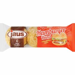 Jaus хлебчета за хамбургер със сусам, 6 бр (300 г)