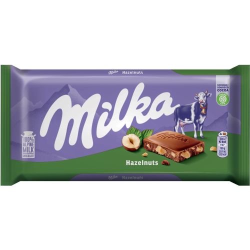 Milka Hazelnuts шоколад с натрошени лешници (100 г)