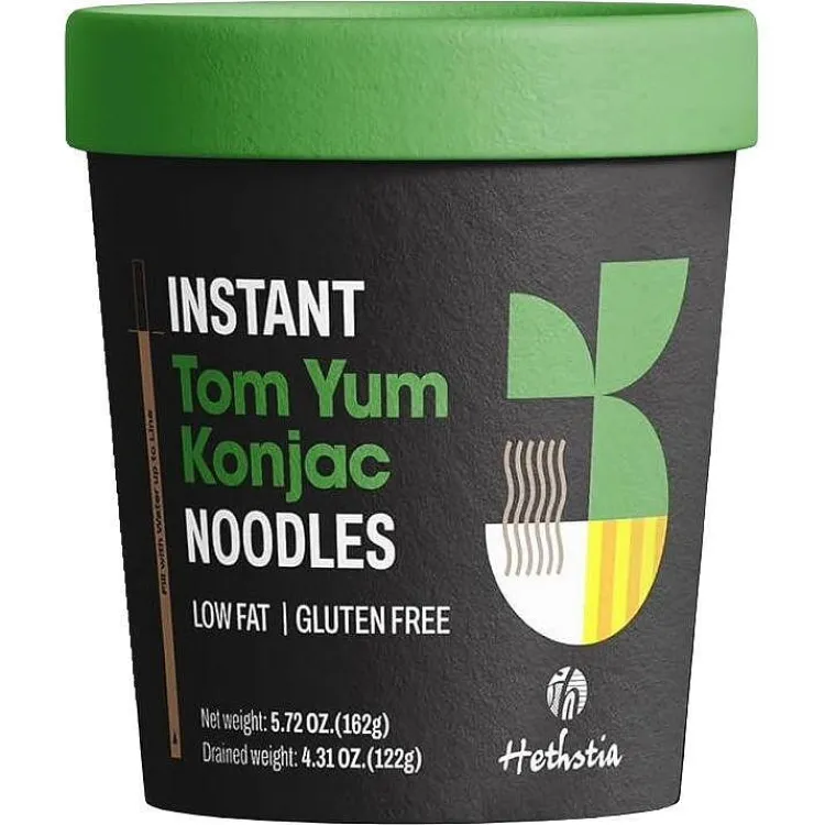 Hethstia Tom Yum Konjac Cup Noodles нискокалорични конджак нудъли с том ям вкус (152 г)