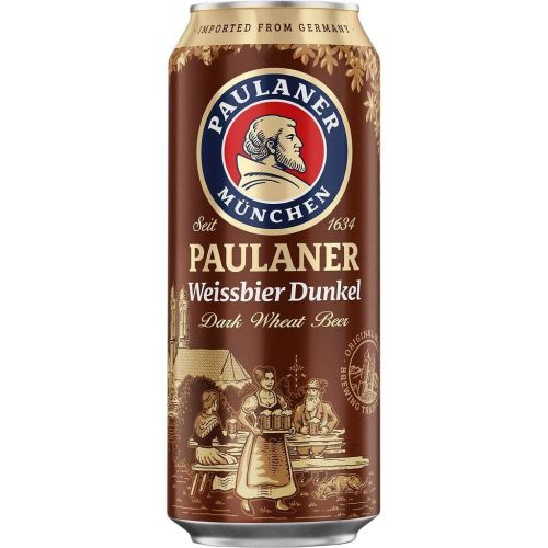 Paulaner Weissbier бира тъмна, кен (500 мл)