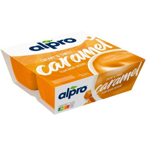 Alpro соев десерт с карамел, 4 бр. х 125 г (500 г)