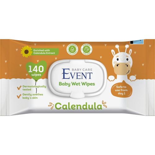 Event Baby влажни кърпи невен (140 бр.)