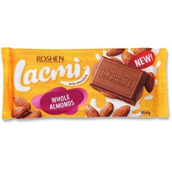 Roshen Lacmi млечен шоколад с цял бадем (90 г)