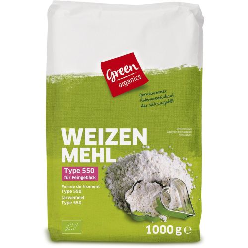 Green Organics био пшенично брашно тип 550 (1 кг)
