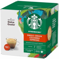 Starbucks Single-Origin Colombia Espresso кафе капсули съвместими с Dolce Gusto (12 бр.)