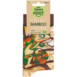 Happy Foottopia принт чорапи, 78% бамбук, хамелеон, размер 43-46 (1 бр.)
