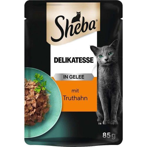 Sheba пауч с пуешко, храна за котки (85 г)