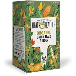 Heath & Heather био зелен чай с джинджифил, 20 бр. (40 г)