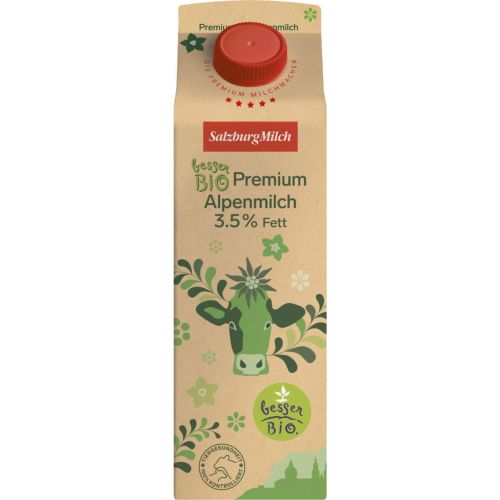 SalzburgMilch Premium био прясно алпийско краве мляко 3.5% (1 л)