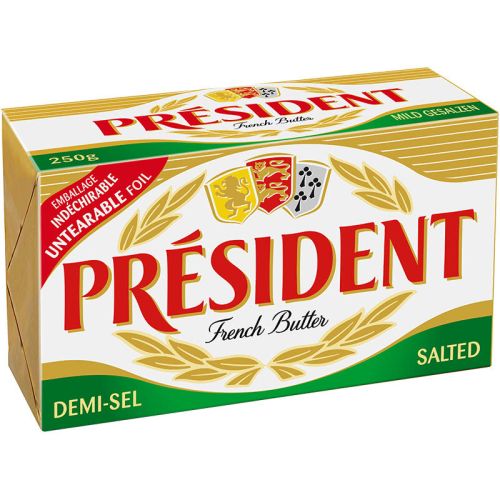 President краве масло със сол 80% (250 г)