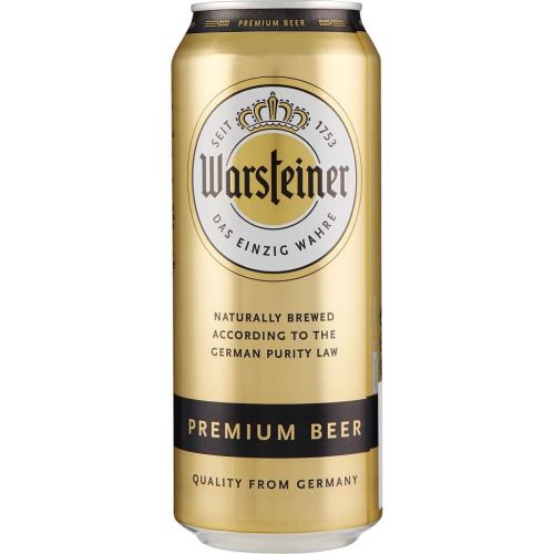 Warsteiner Premium бира в кен 4.8% (500 мл)