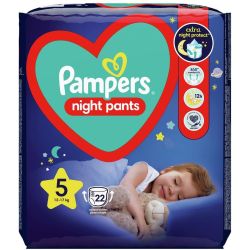 Pampers Night гащички 5, 12 кг - 17 кг (22 бр.)