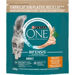 Purina OneBifensis Adult суха храна за котки с пиле (450 г)