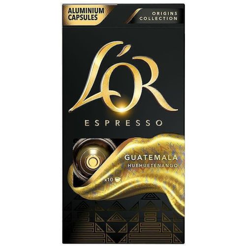 L'OR Espresso Origins Collection Guatemala Huehuetenango алуминиеви капсули за кафе съвместими с Nespresso, 10 бр. х 5.2 г (10 бр.)
