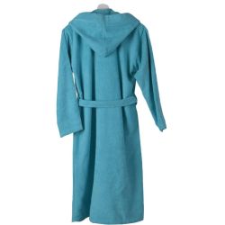 PNG Комфорт халат за баня с качулка, тюркоаз L-XXL, размер L