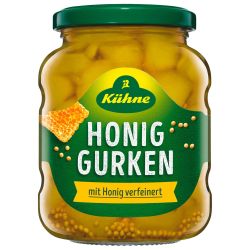 Kuhne кисели краставички с мед (370 мл)