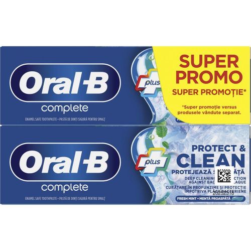 Oral-B Complete Protect & Clean паста за зъби, 2 бр. х 75 мл (150 мл)